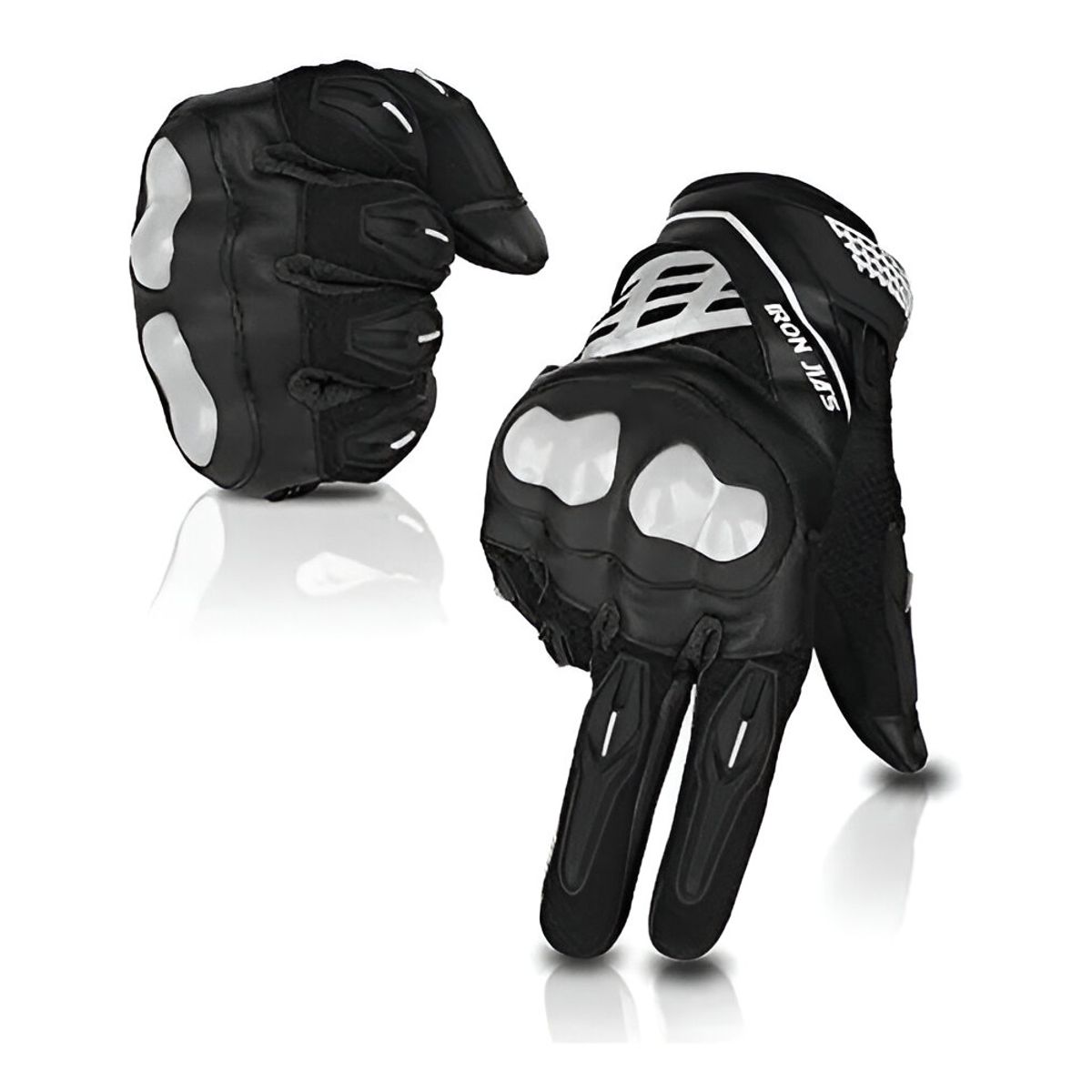 JET - Guantes Para moto  Racing Con Proteccion Dedos y Nudillos +Touch Talla L