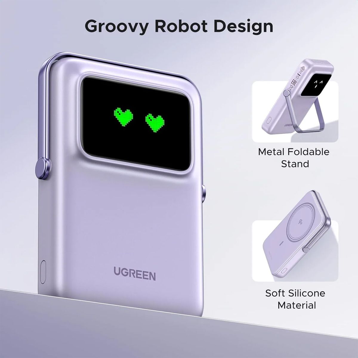 UGREEN - Power Bank UGREEN Uno PB572 MagSafe 10000mAh 20W Lila