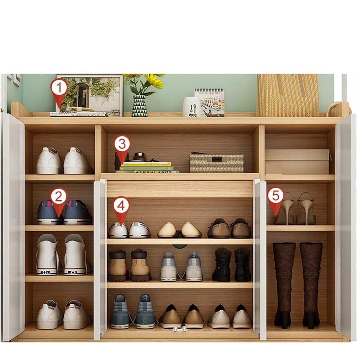 GENERICO - Zapatera Amplia Moderna Shaky Amore Home