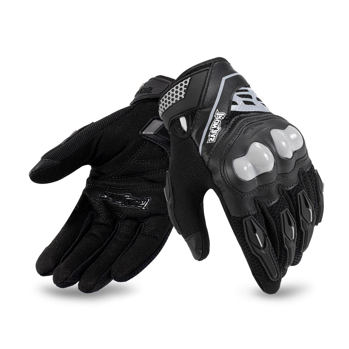 JET - Guantes Para moto  Racing Con Proteccion Dedos y Nudillos +Touch Talla XL