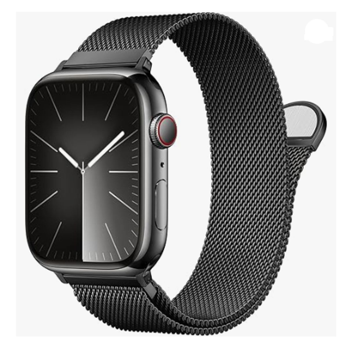 GENERICO - Correa Milanesa para Apple Watch 45mm - NEGRO