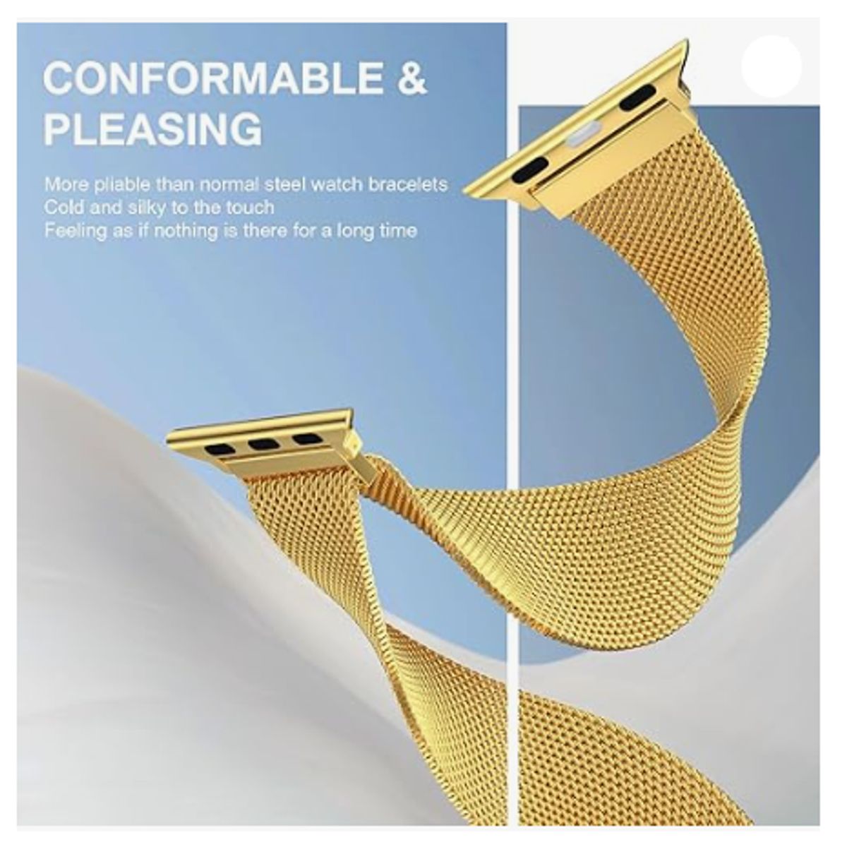 GENERICO - Correa Milanesa para Apple Watch 46mm - DORADO