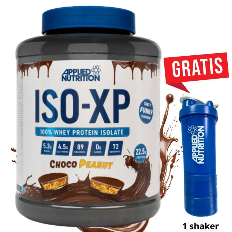 APPLIED NUTRITION - ISO - XP, Proteína Aislada de Suero de Leche x 1.8 kg - Applied Nutrition SHAKER GRATIS