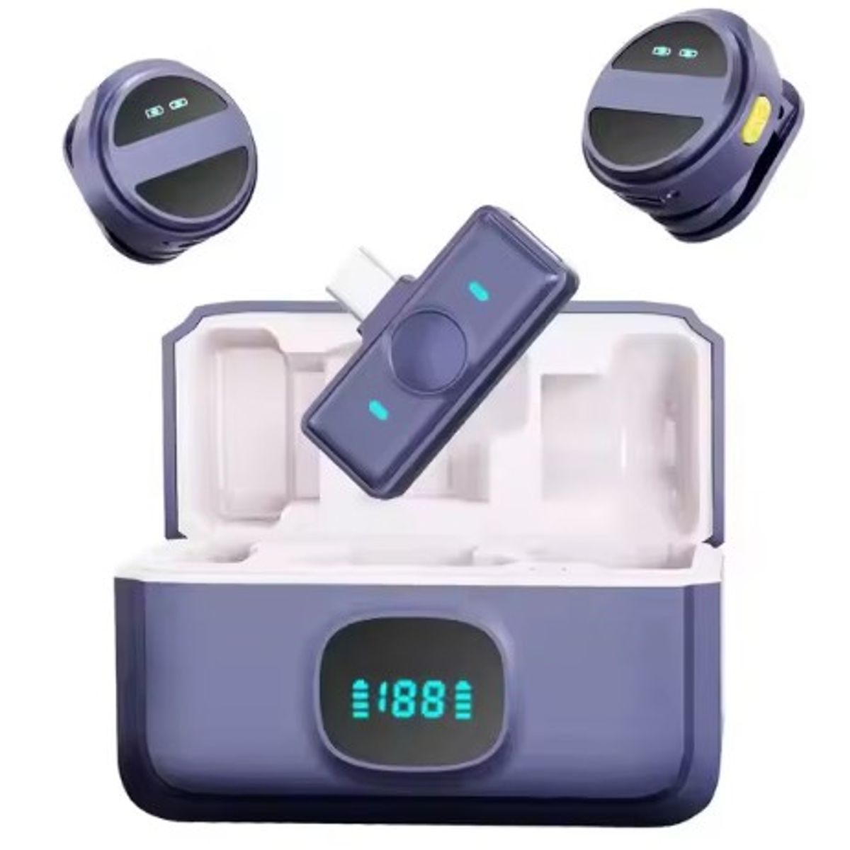 OEM - MICRÓFONO SOLAPERO INALÁMBRICO SX21 ULTRA LIGERO CON ANC