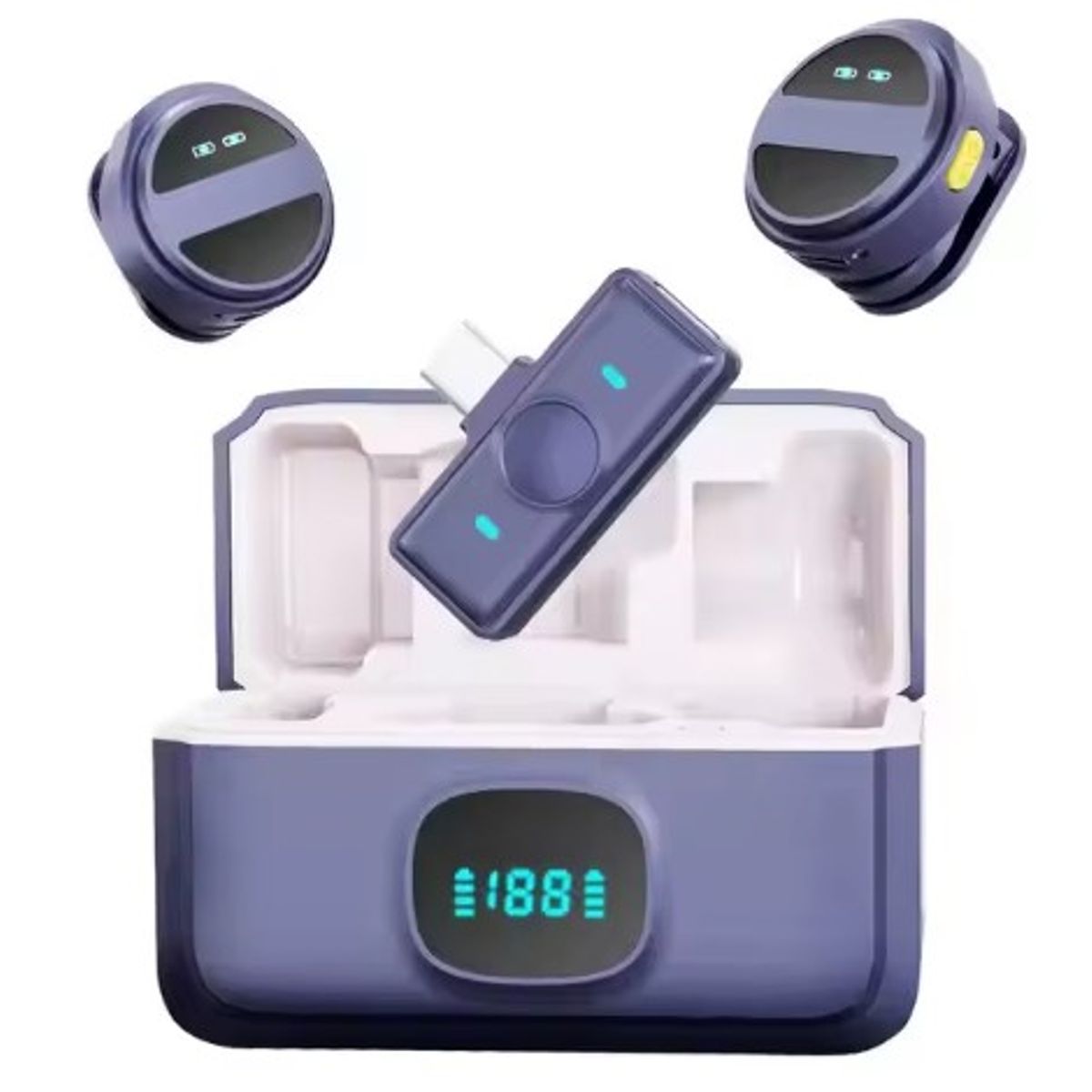 OEM - MICRÓFONO SOLAPERO INALÁMBRICO SX21 ULTRA LIGERO CON ANC