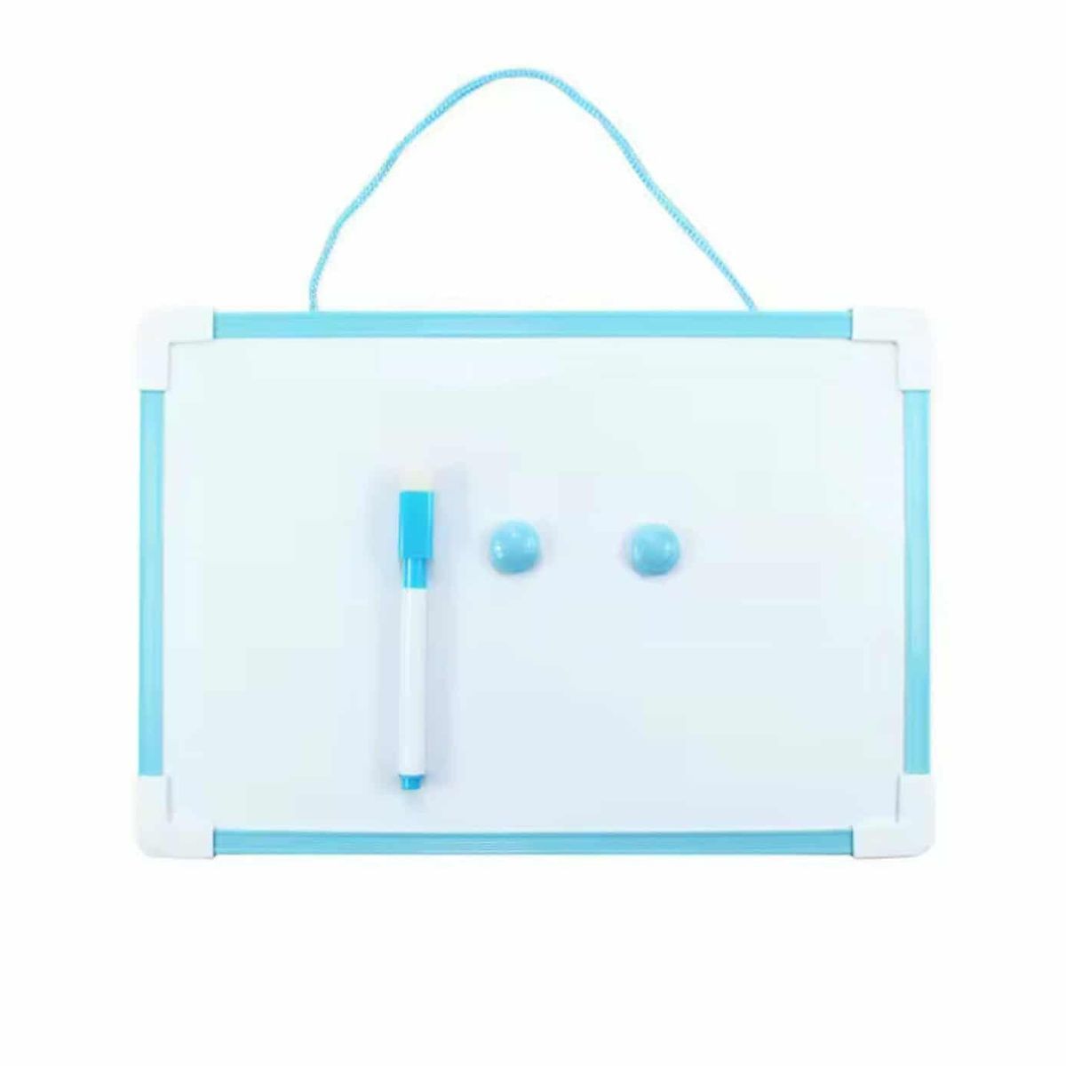 GENERICO - Pizarra Blanca Magnética Borrable Doble Cara 50 cm x 35 cm