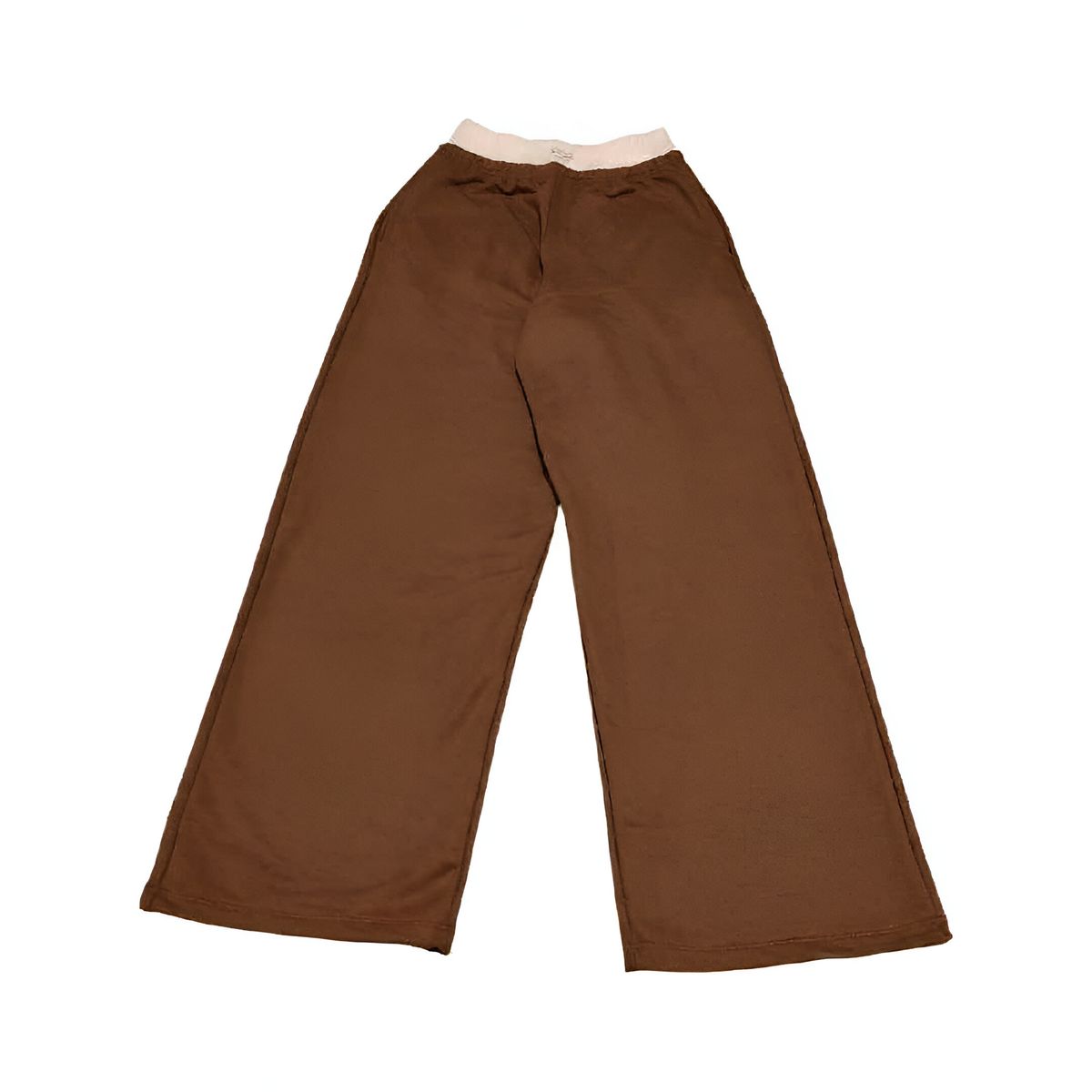 GENERICO - Pantalón palazo french terry mujer