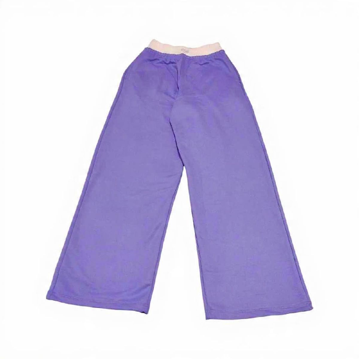 GENERICO - Pantalón palazo french terry mujer