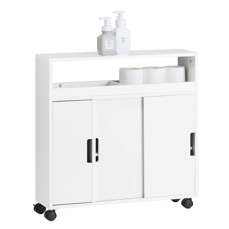 GENERICO - Mueble Multiusos con Puerta corrediza Blanco Dakota Amore Home