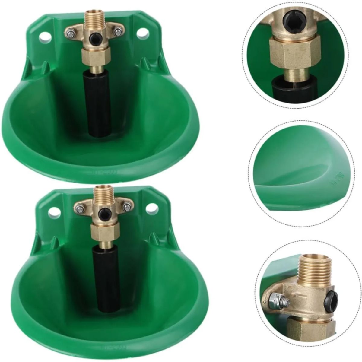 GENERICO - Bebedero de Presión con Válvula de Bronce para Ganado