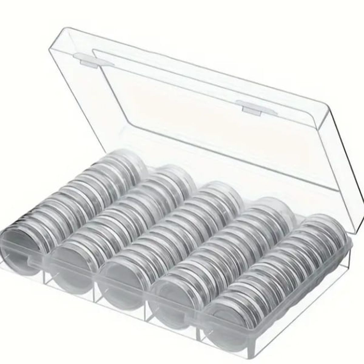 GENERICO - ESTUCHE PARA MONEDAS DE COLECCION PARA 100 PIEZAS