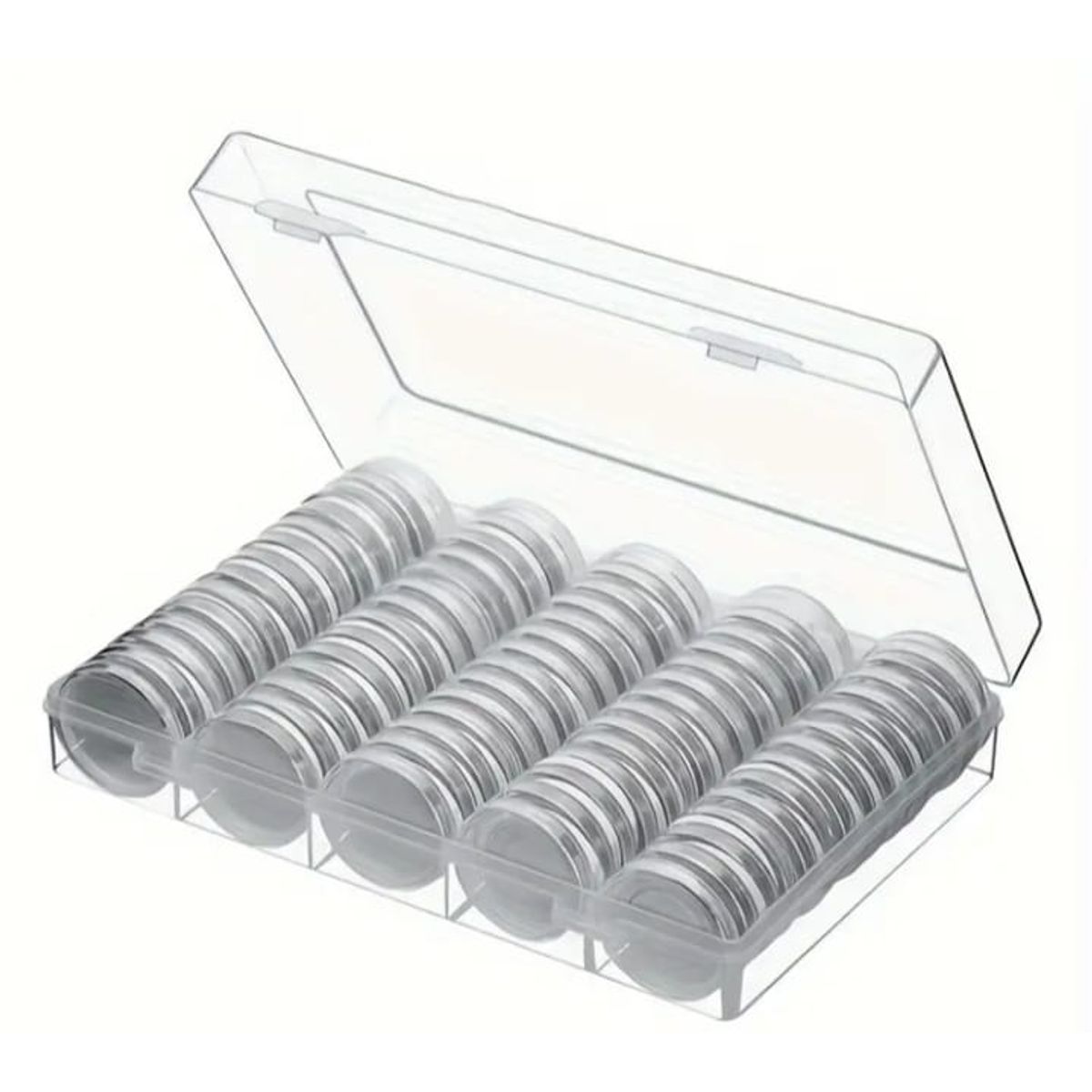 GENERICO - ESTUCHE PARA MONEDAS DE COLECCION PARA 100 PIEZAS