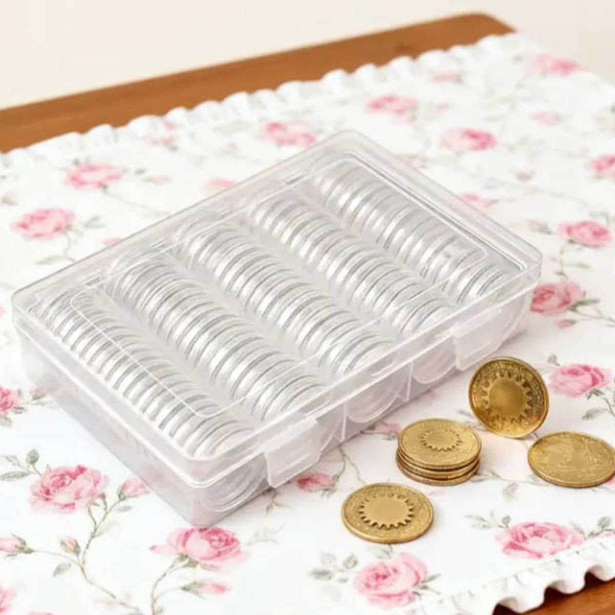 GENERICO - ESTUCHE PARA MONEDAS DE COLECCION PARA 100 PIEZAS