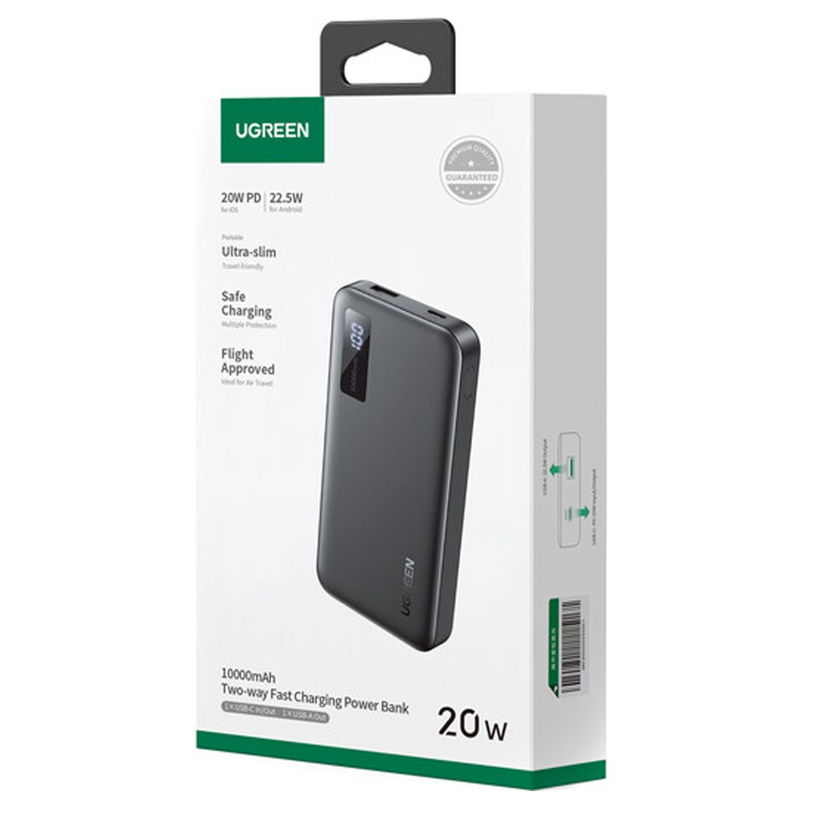 UGREEN - Power Bank Ugreen PB311-25742 10000mah Mini Quick Charging