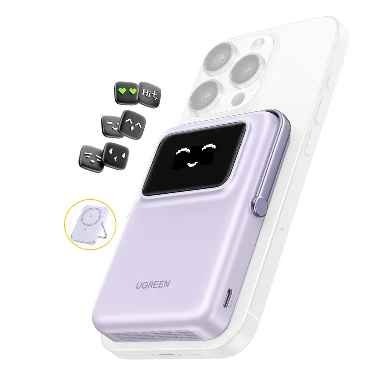 UGREEN - Power Bank Ugreen Pb572 Cargador Portátil USB-C 10000mah Lila