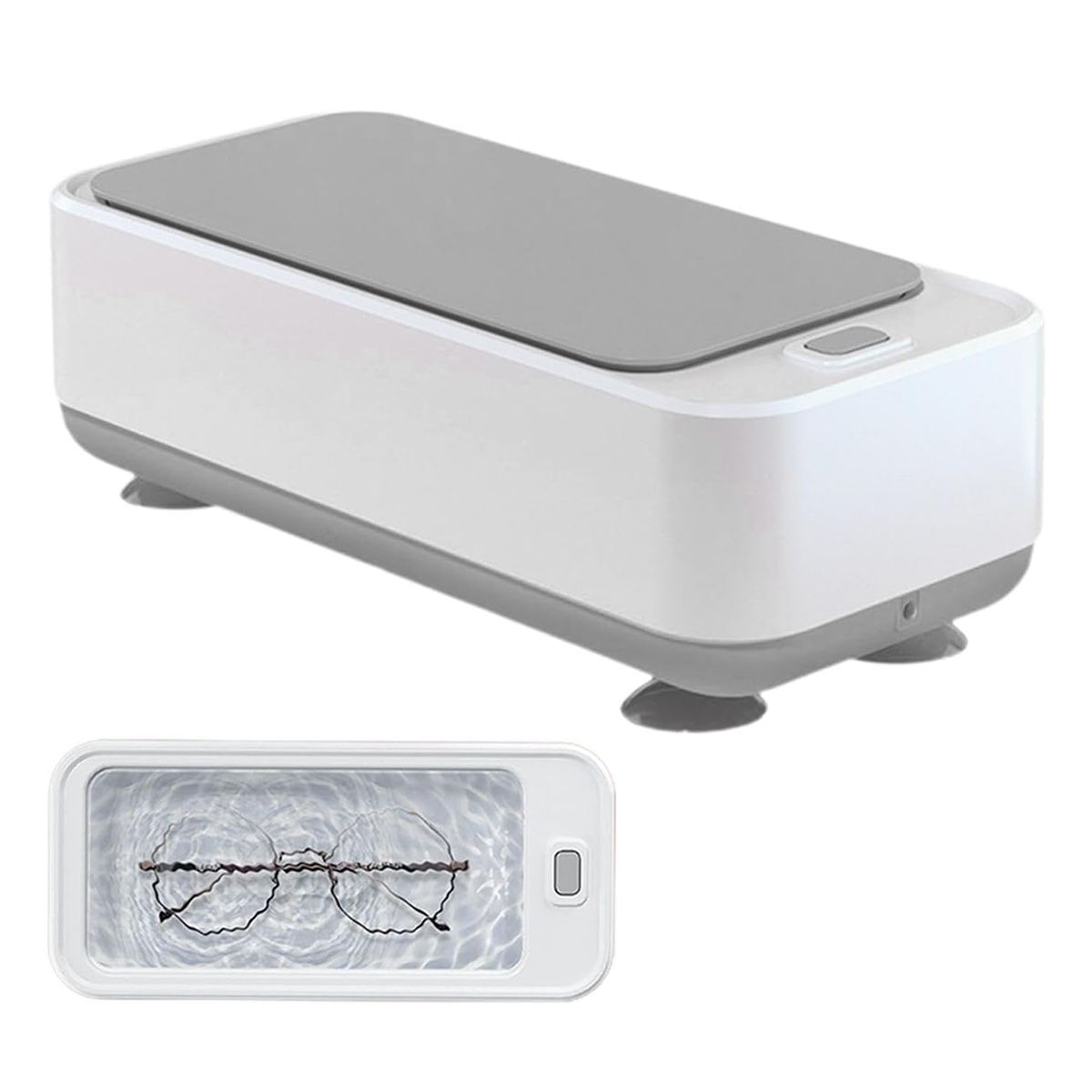 ZIMRAHYG - Máquina Limpiadora Ultrasónica Portátil Usb Pequeños Objetos Blanco