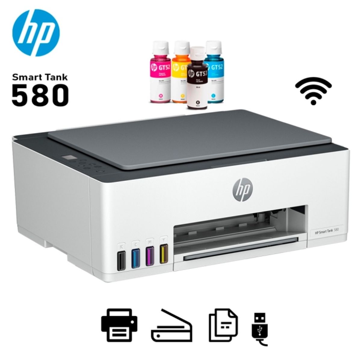 HP - IMPRESORA HP MULTIFUNCIONAL SMART TANK 580