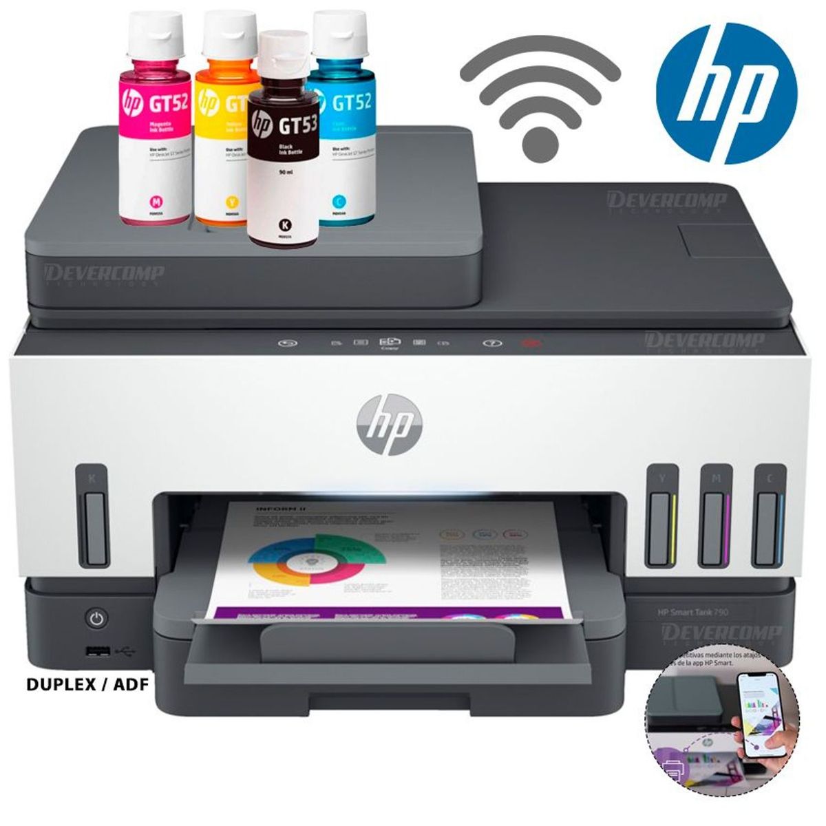 HP - IMPRESORA MULTIFUNCIONAL HP SMART TANK 790  DUPLEX