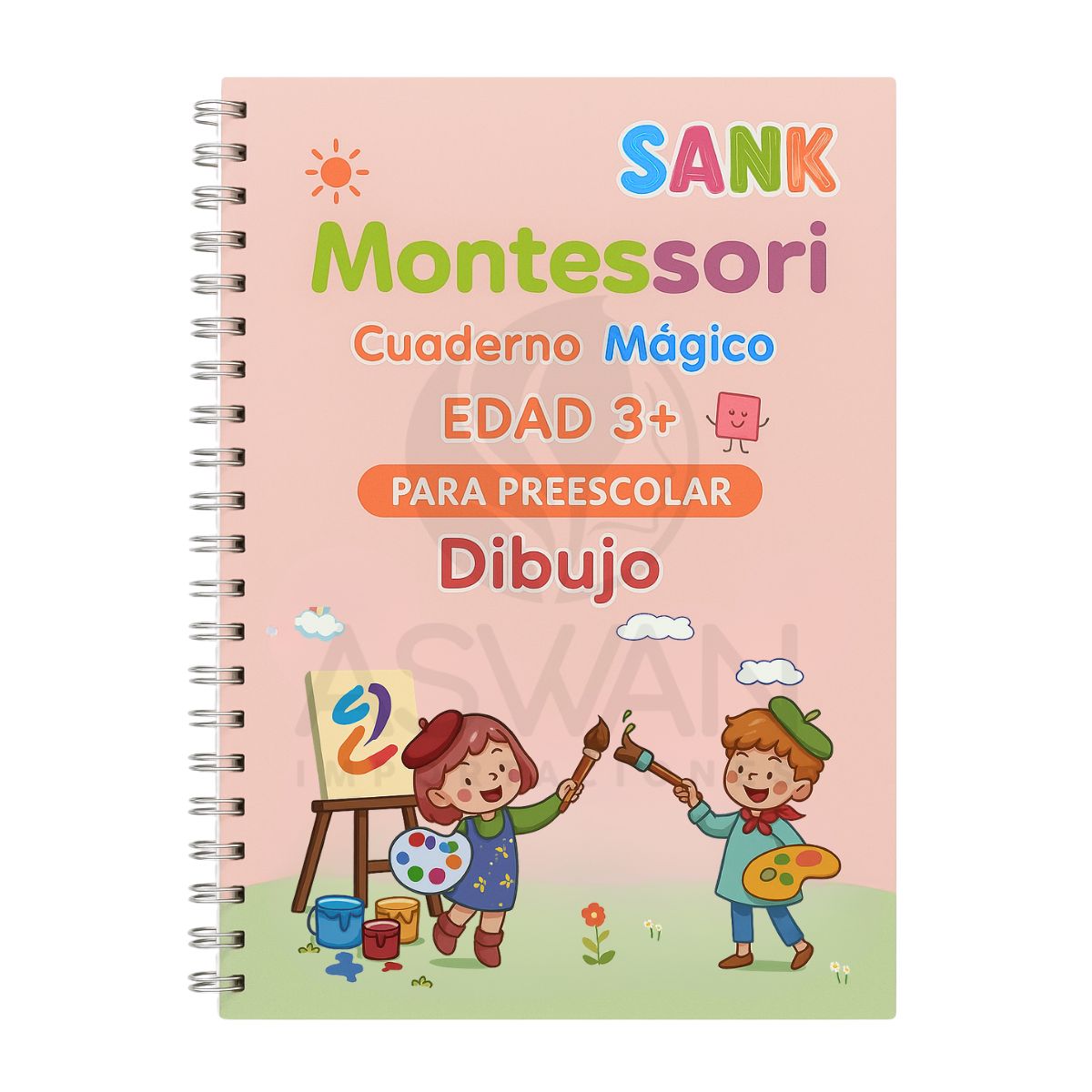 GENERICO - Cuaderno Mágico Montessori Preescolar Dibujo