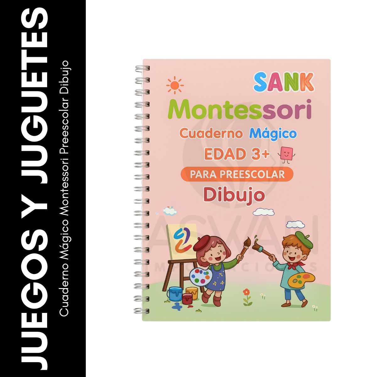 GENERICO - Cuaderno Mágico Montessori Preescolar Dibujo
