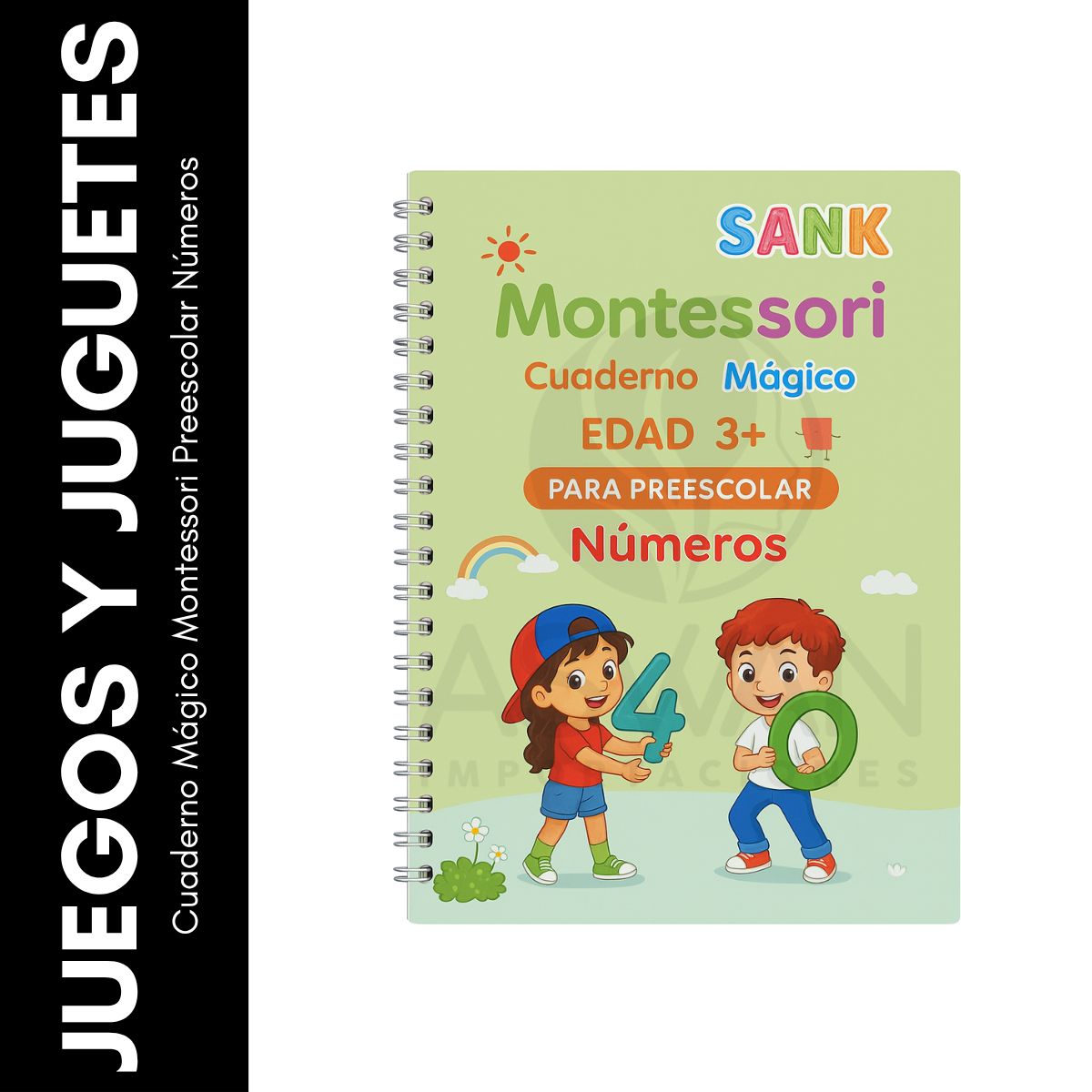 GENERICO - Cuaderno Mágico Montessori Preescolar Números