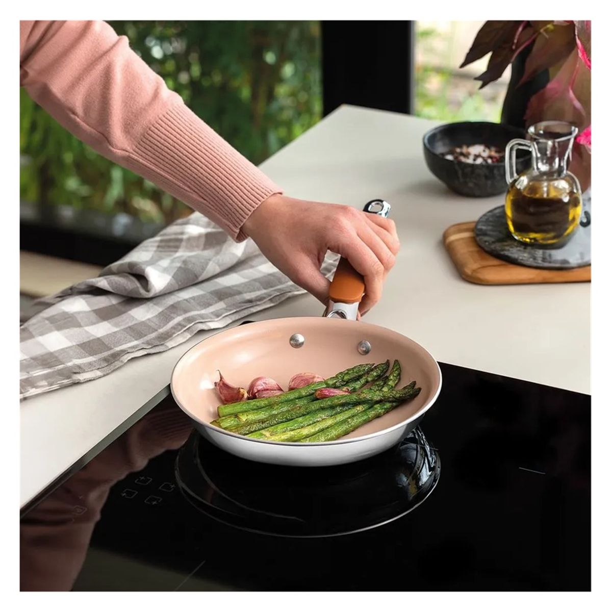 TRAMONTINA - SARTEN DE ACERO INOXIDABLE Y ALUMINIO ROMAGNA TRAMONTINA 20 CM DIAMETRO