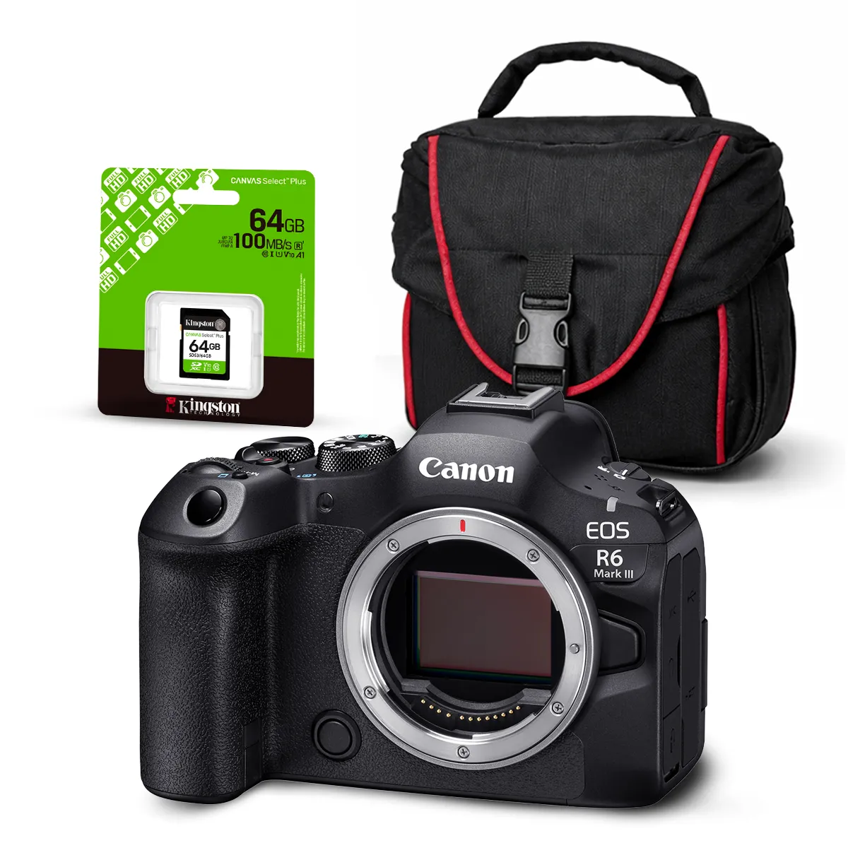 CANON - Cámara Canon EOS R6 Mark II Cuerpo Solo + Kit Básico