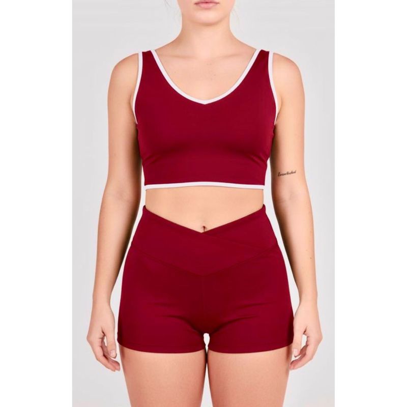 TWO OCEANS FITWEAR - Short deportivo con pretina Cruzada para mujer