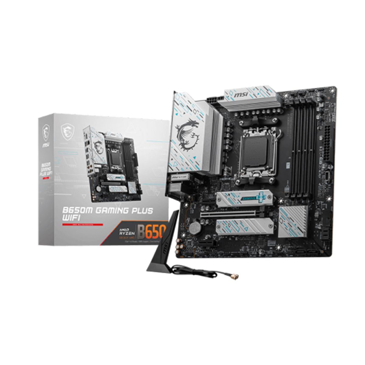Msi - Placa Base Msi B650M Gaming Plus Wifi Am5, Ddr5 7200Mhz, Hdmi, Compacta Y De Alto Rendimie