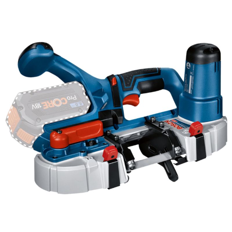 BOSCH - Sierra de Banda 18V 63.5 mm (Sin baterías / Sin Cargador) C.C. Bosch GCB 18V-63