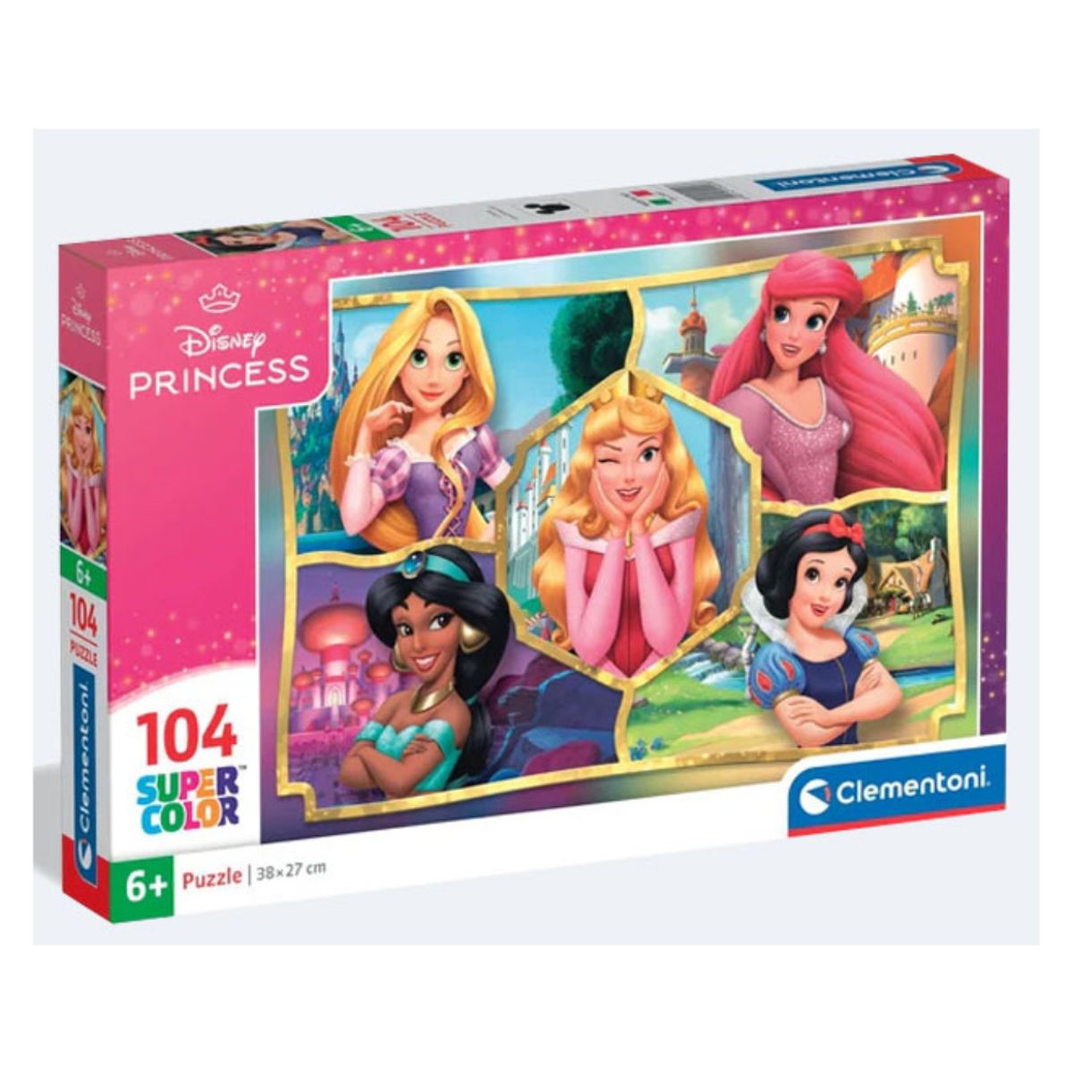 CLEMENTONI - Clementoni Rompecabezas 104 Pzas - Princesas Disney