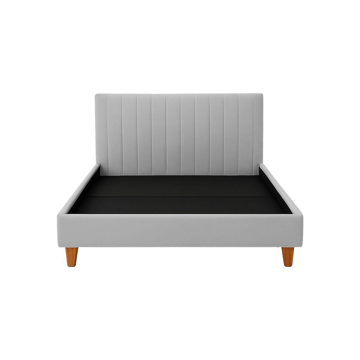 MUEBLES MACRUMO - Cama tapizada Vanesa - King Gris claro
