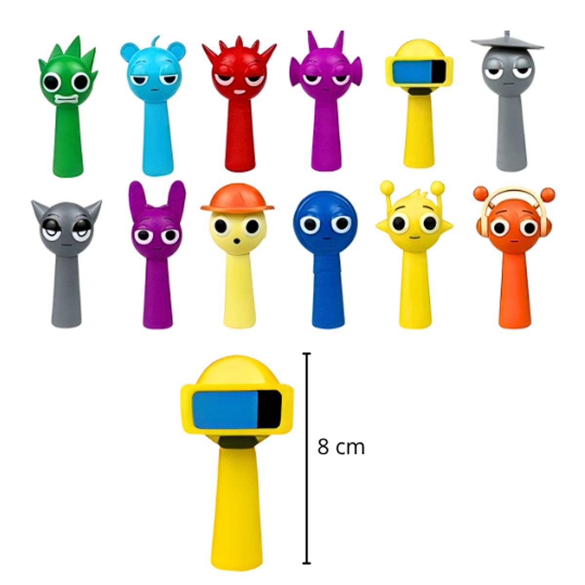 GENERICO - Juguete Set de Figuras Coleccionables Sprunki 12 Personajes