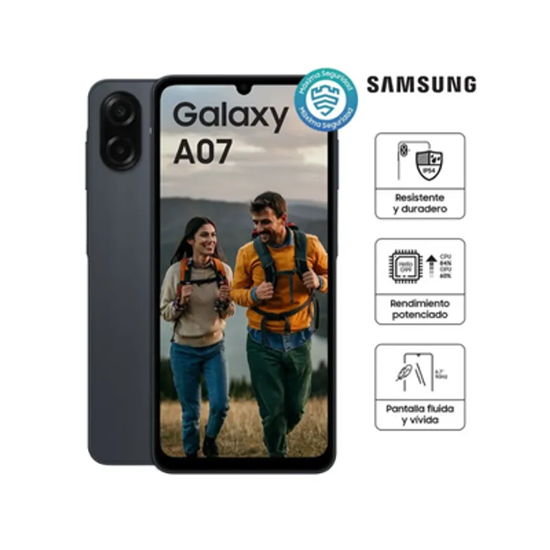 SAMSUNG - Celular Galaxy A07 4GB 64GB- NEGRO