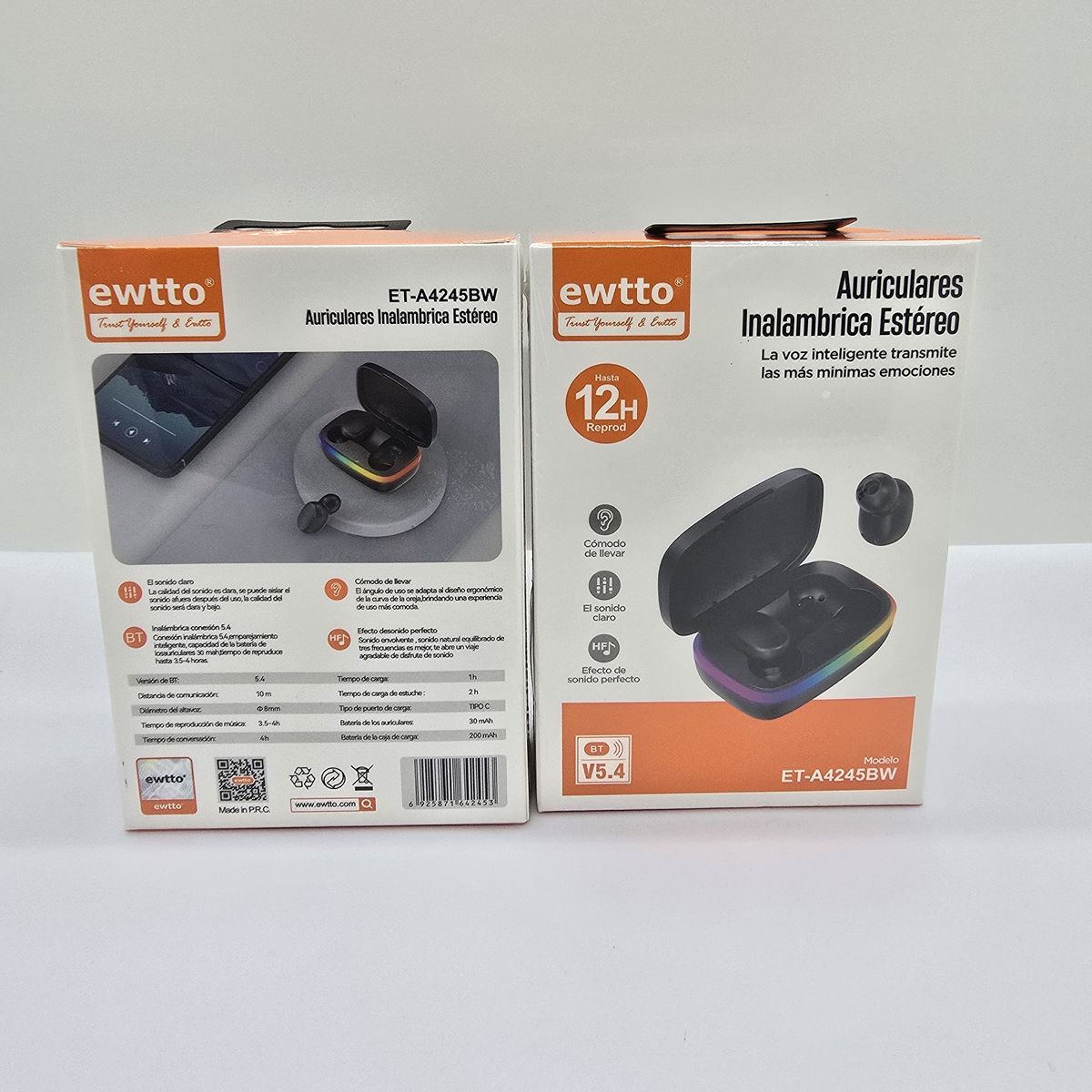 EWTTO - AUDIFONO BT EWTTO INALAMBRICA ESTEREO 12HORAS V54