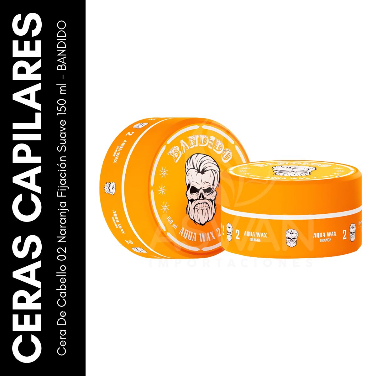 GENERICO - Cera De Cabello 02 Naranja Fijación Suave 150 ml - BANDIDO