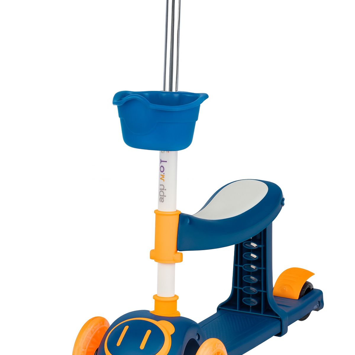 SCOOTER - Scooter Niños Ajustable Azul Asiento Luces Música Canasta  AZUL