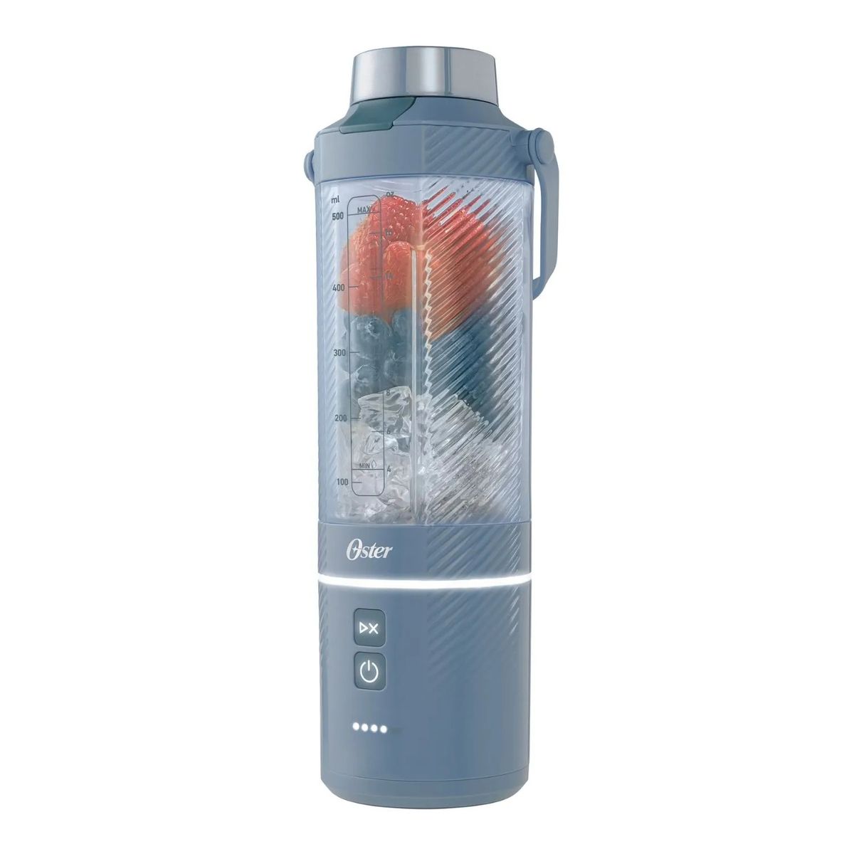 OSTER - Licuadora Portátil Oster GoMAX, 590 ml , para Smoothies, Azul, BLSTGFP-MH20