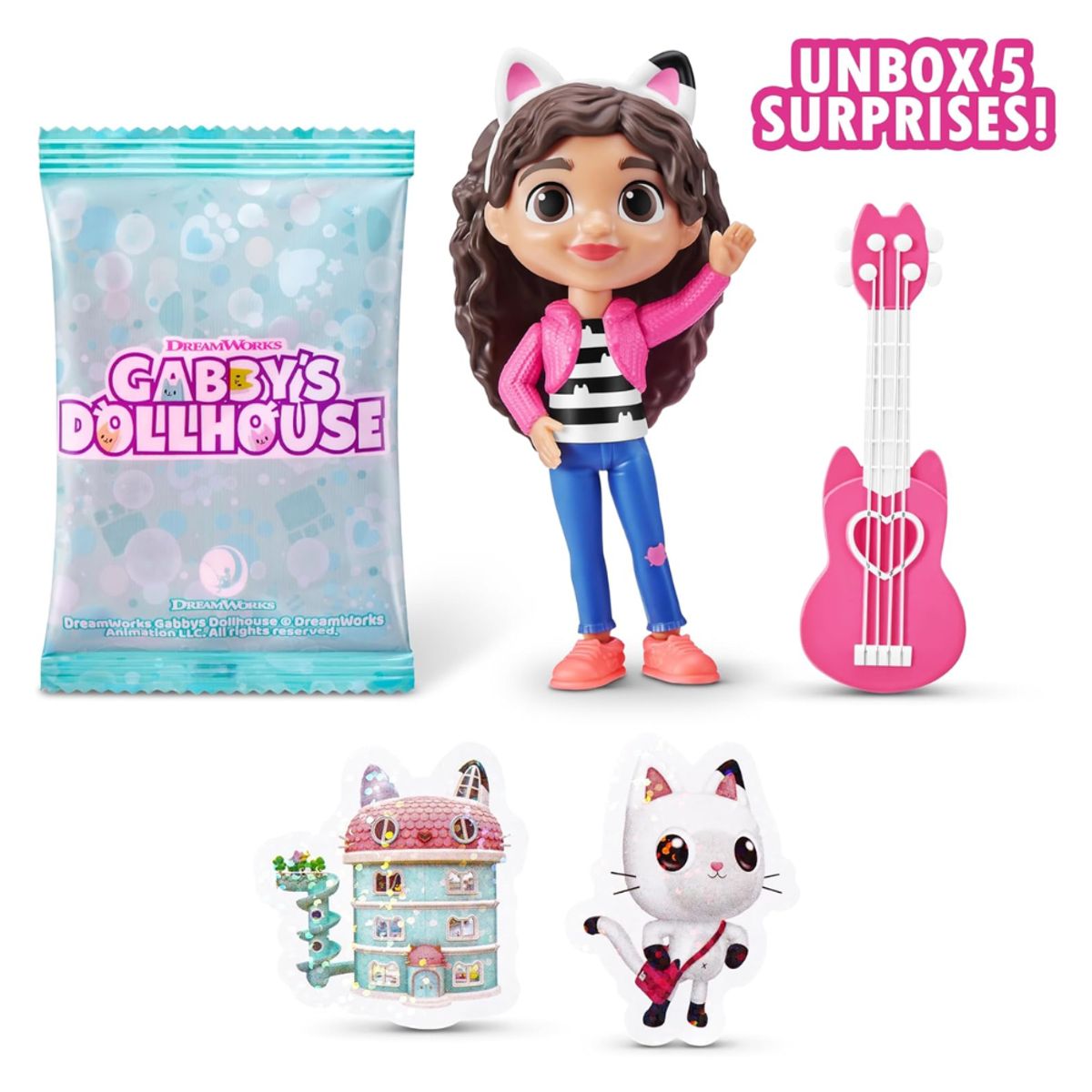 ZURU - 5 Surprise Capsula Sorpresa Mini Figura Gabby's Dollhouse