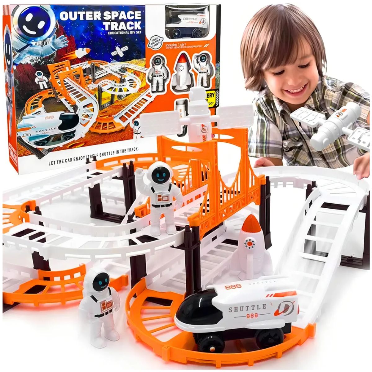 INSPIRA MARKET - Pista de carrera estacional juguete niños coche