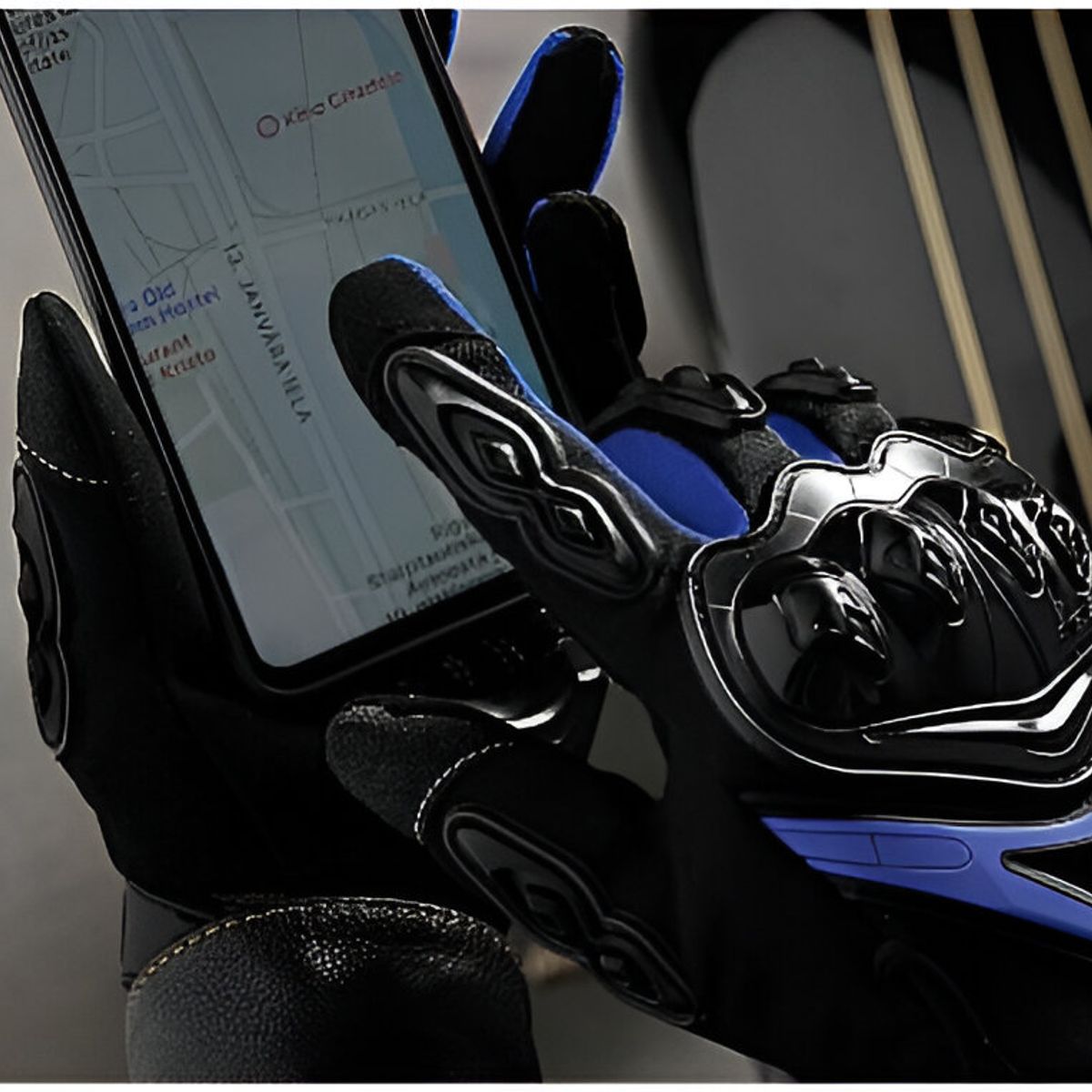 JET - Guantes Axe Impermeable Con Tactil Para Moto