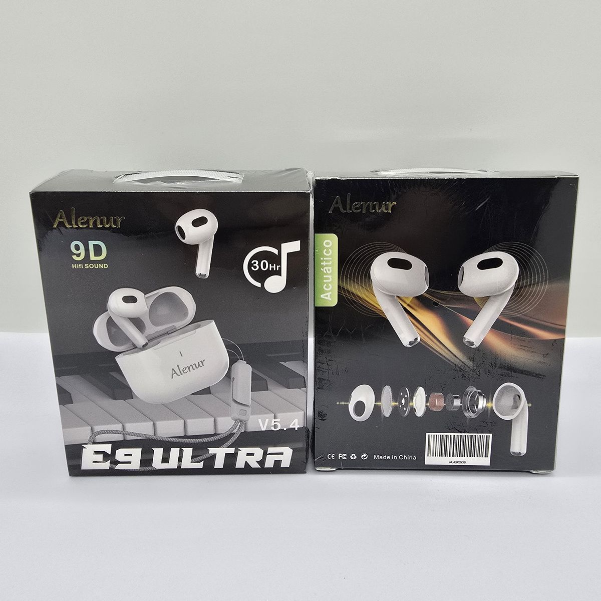 ALENUR - AUDIFONO BT ALENUR 9D 30HORAS V5.4  E9 ULTRA