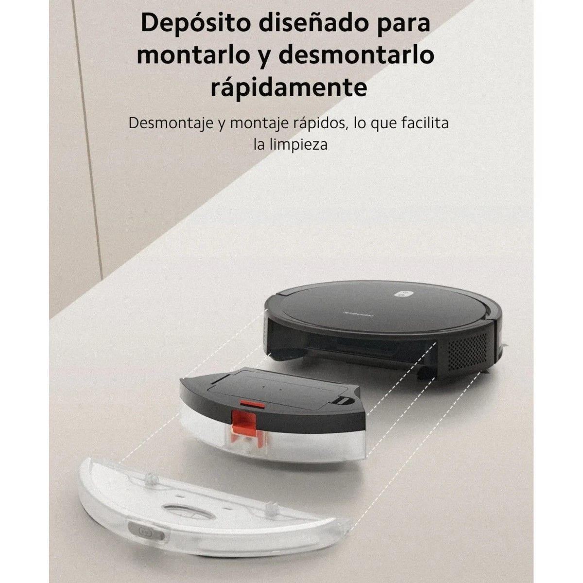 XIAOMI - Robot Aspirador Inteligente Xiaomi Vacuum E5 2000PSI WIFI Negro