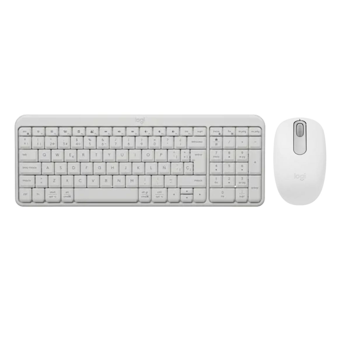LOGITECH - Combo Logitech Bluetooth Teclado K250 y Mouse M196 Inalámbrico Blanco