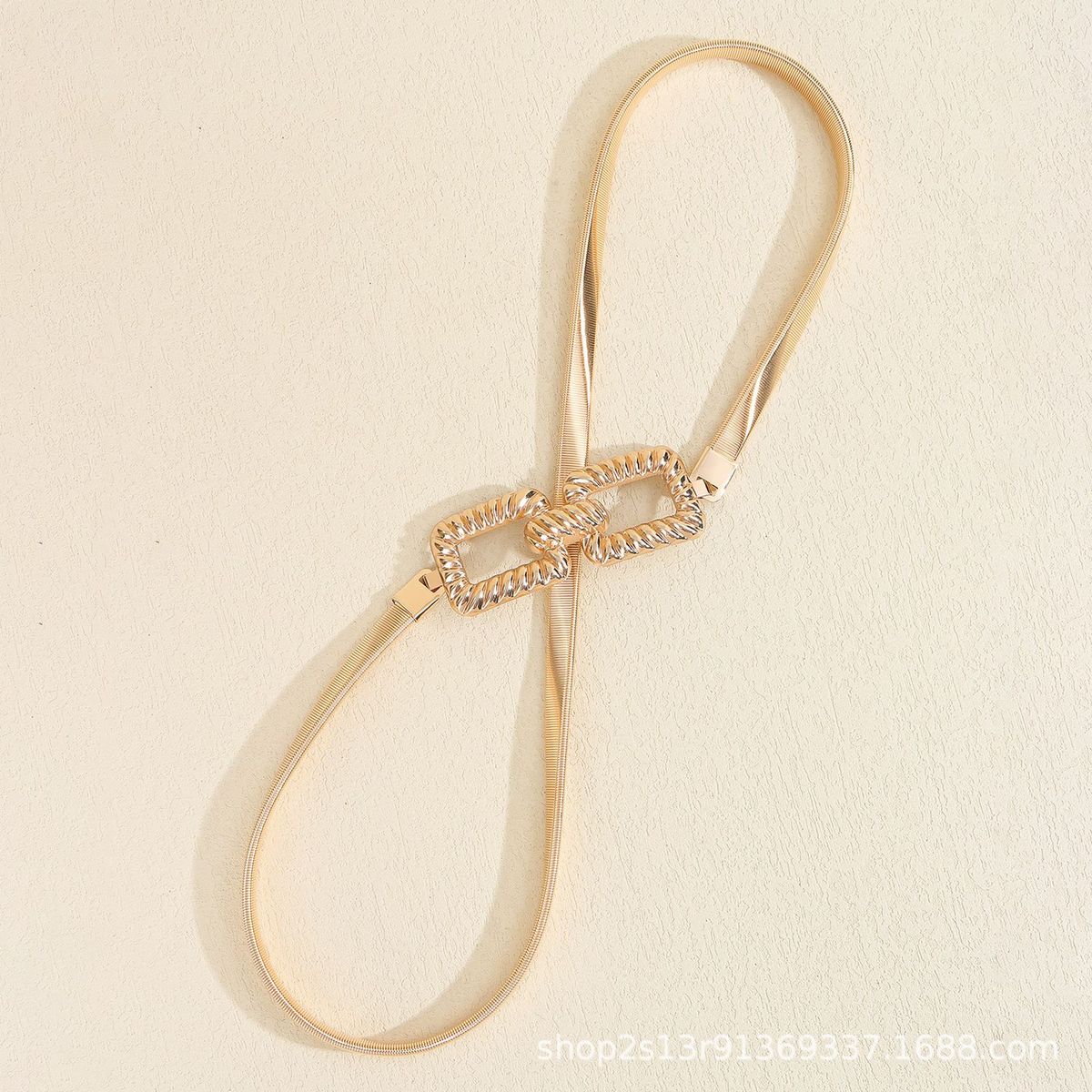 KAST PE - Correa Carmela Elástica para Mujer  Dorado