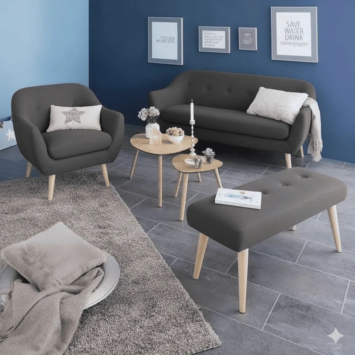 GENERICO - SOFÁ 2,1 Y BUTACA  LAIT