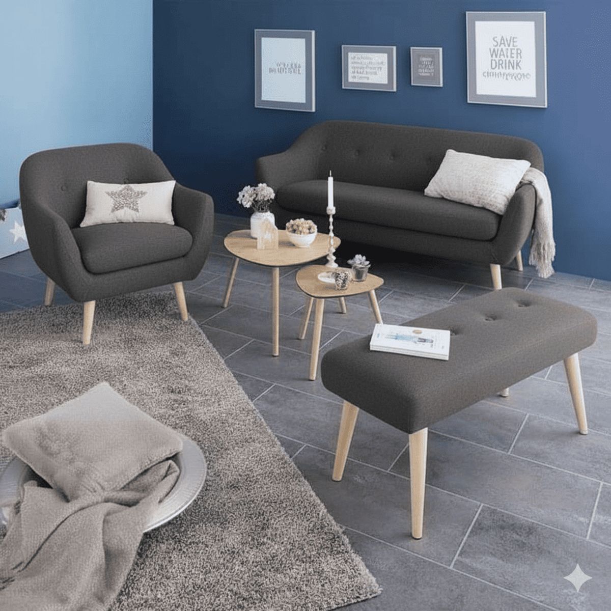 GENERICO - SOFÁ 2,1 Y BUTACA  LAIT