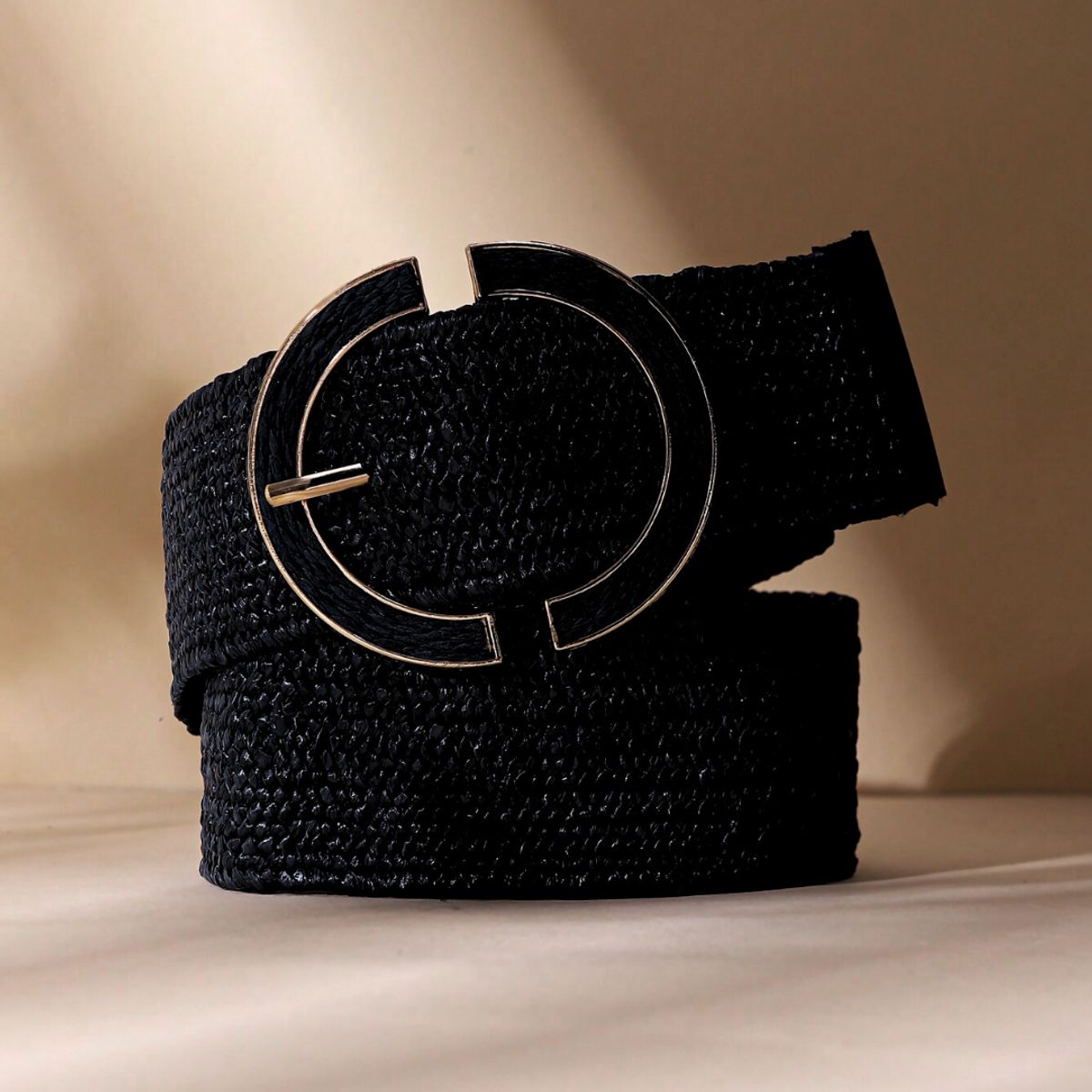 KAST PE - Cinturón elástico Marlene de paja para verano