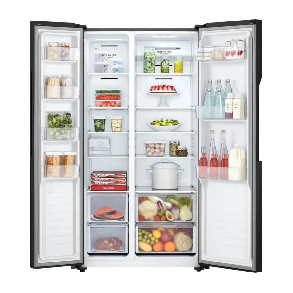 LG - REFRIGERADORA GS51MPD LG 509 L MULTI AIR FLOW SIDE BY SIDE NEGRO