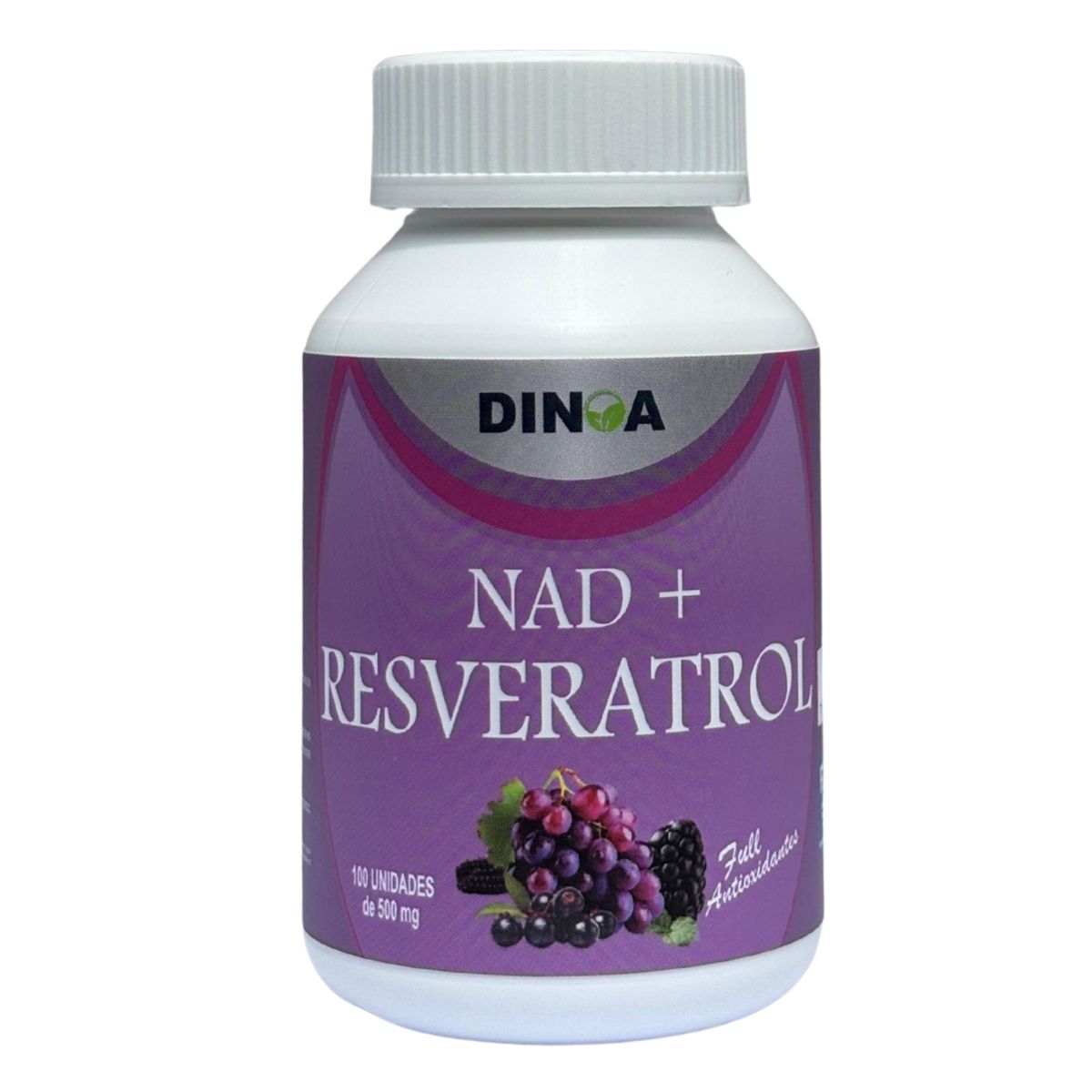 DINOA - NAD + Resveratrol Cápsulas x 100 Dinoa- Longevidad- Salud celular